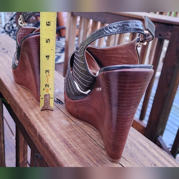 ALDO Women's Wedge Platforms Ankle Straps Sandal Shoes Slingback Size 39 US 8.5 - Picture 3 of 7